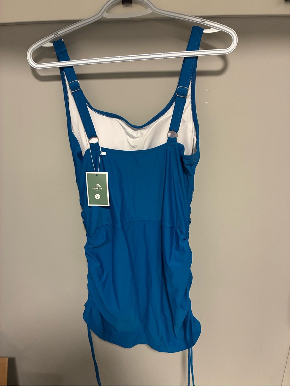 Blue Kids One-Piece Swimsuit with Adjustable Straps